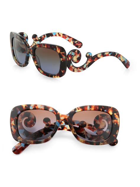 prada baroque square sunglasses|prada baroque sunglasses knockoff.